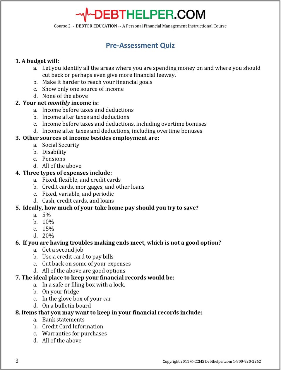 How Long Does a Debtor Education Course Take?